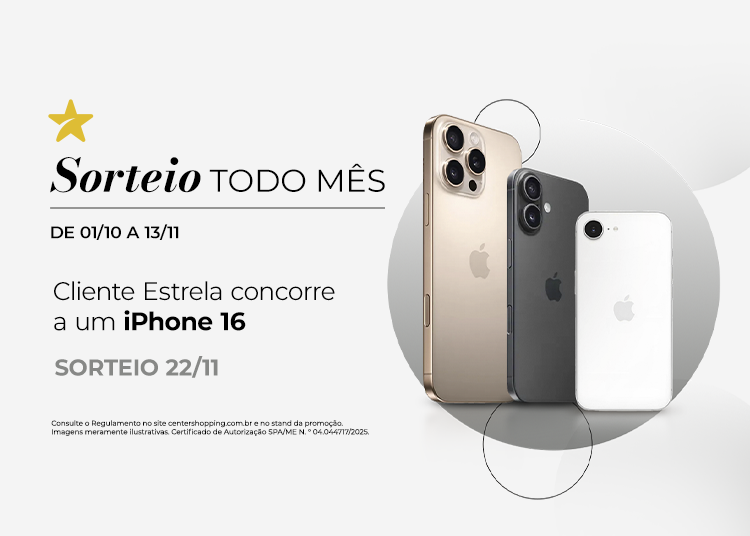 Cliente estrela concorre a um Iphone 16